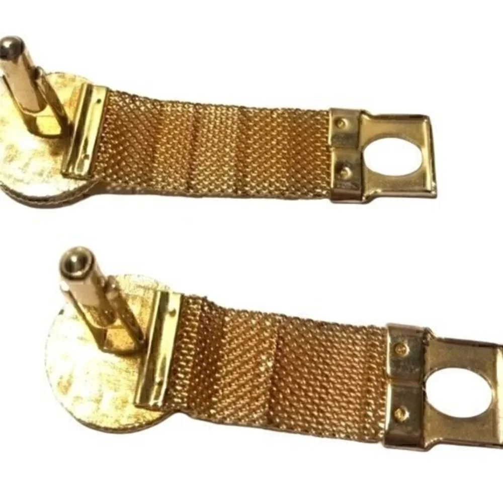 Vintage Hickok Gold Polka Dot Cufflinks